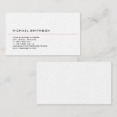 Trendy Modern Black White Visitekaartje (Voorkant / Achterkant)