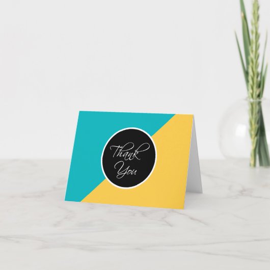 Trendy Modern Blank Zakelijk Dank u Kaarten (Voorkant)