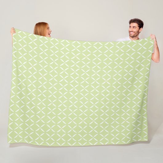 Trendy Modern Bloemmotief Fleece Deken (In situ)