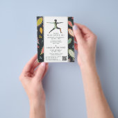 Trendy Modern Boho Yoga Class Adverteren Flyer (Hand)