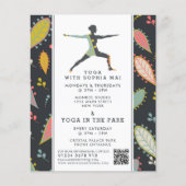 Trendy Modern Boho Yoga Class Adverteren Flyer (Voorkant)