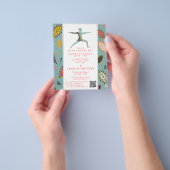 Trendy Modern Boho Yoga Class Adverteren Flyer (Hand)