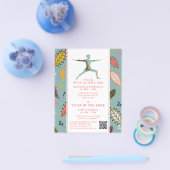 Trendy Modern Boho Yoga Class Adverteren Flyer (Enkel)