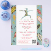 Trendy Modern Boho Yoga Class Adverteren Flyer (Enkel)
