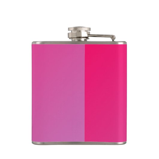 Trendy Modern Bold Pink Gradient 21st Birthday Heupfles (Achterkant)