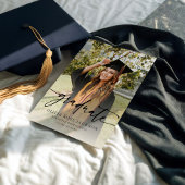 Trendy Modern Casual Foto Afstuderen Aankondiging