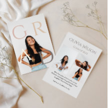 Trendy Modern Casual Photo Afstuderen