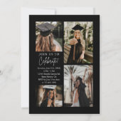 Trendy Modern Casual Photo Graduation Kaart (Achterkant)