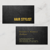 Trendy Modern Chalkboard Hair Stylist Visitekaartje (Voorkant / Achterkant)