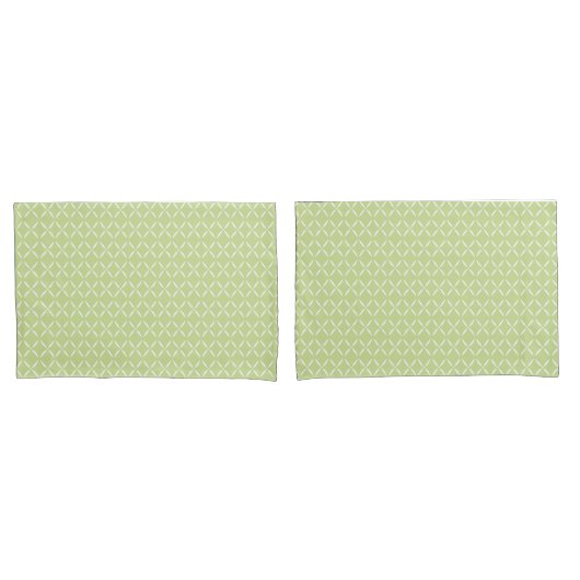 Trendy Modern Chic groen en wit Bloemen Kussensloop (Voorkant-Set)