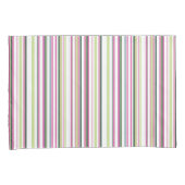 Trendy Modern Chic groen roze en witte strepen Kussensloop (Voorkant-Rechts)