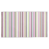 Trendy Modern Chic groen roze en witte strepen Kussensloop (Voorkant-Rechts)