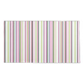 Trendy Modern Chic groen roze en witte strepen Kussensloop (Achterkant-Links)