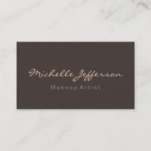 Trendy Modern Chic Makeup Artist Visitekaartje