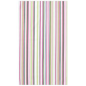 Trendy Modern Chic Roze Groen Wit Strepen Tafelkleed (Voorkant)