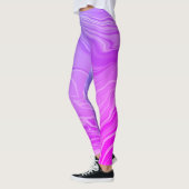 Trendy modern chique roze paarse marmer leggings (Links)