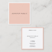 Trendy Modern Clean Sjabloon Professioneel Elegant Vierkante Visitekaartje (Voorkant / Achterkant)