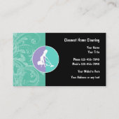 Trendy Modern Cleaning Service Visitekaartje (Voorkant)