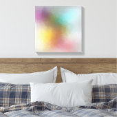 Trendy Modern Colorful Abstract Art Red Yellow Canvas Afdruk (Insitu (Slaapkamer))