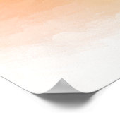 Trendy Modern Colorful Abstract Art Red Yellow Poster (Hoek)