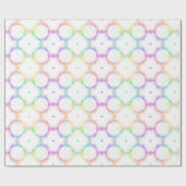 Trendy Modern Colorful Elegant Sjabloon Cadeaupapier (Vlak)