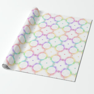 Trendy Modern Colorful Elegant Sjabloon Cadeaupapier