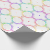 Trendy Modern Colorful Elegant Sjabloon Cadeaupapier (Hoek)