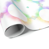 Trendy Modern Colorful Elegant Sjabloon Cadeaupapier (Rol Hoek)