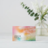 Trendy Modern Colorful Elegant Sjabloon Classy Visitekaartje (Staand voorkant)