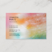 Trendy Modern Colorful Elegant Sjabloon Classy Visitekaartje (Achterkant)