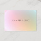 Trendy Modern Colorful Sjabloon Elegant Design Visitekaartje (Voorkant)