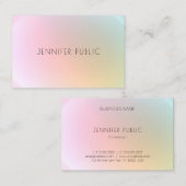 Trendy Modern Colorful Sjabloon Elegant Design Visitekaartje (Voorkant / Achterkant)