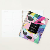 Trendy modern cool geometric planner (Display)