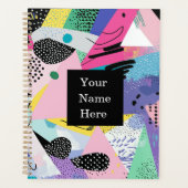 Trendy modern cool geometric planner (Voorkant)