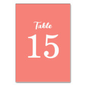 Trendy Modern Coral Pink Orange Wedding Kaart (Achterkant)