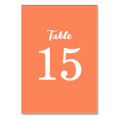 Trendy Modern Coral Pink Orange Wedding Kaart (Voorkant)