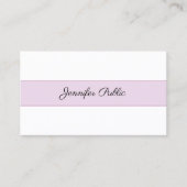 Trendy Modern Creatief Eenvoudig Professioneel Vla Visitekaartje (Voorkant)