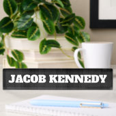 Trendy Modern Creative Bold Text Minimalist Grey Naambordje