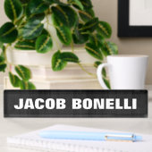 Trendy Modern Creative Bold Text Minimalist Grey Naambordje