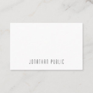 Trendy Modern Creative Simple Design Professional Visitekaartje