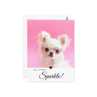 Trendy Modern de Naam QR Code van het Manuscript v Briefkaart