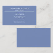 Trendy Modern Design Elegant Minimalist Plain Luxe Visitekaartje (Voorkant / Achterkant)