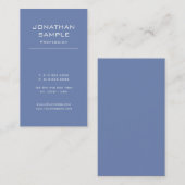 Trendy Modern Design Elegant Simple Plain Luxury Visitekaartje (Voorkant / Achterkant)