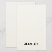 Trendy Modern Design Uniek Persoonlijk Briefpapier (Voorkant / Achterkant)