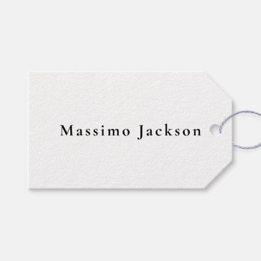 Trendy Modern Design Uniek Persoonlijk Cadeaulabel (Voorkant (Horizontaal))