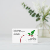 Trendy Modern Dietitian Nutritionist Visitekaartje (Staand voorkant)