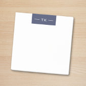 Trendy Modern Donker Paarse Monogram initialen Post-it® Notes