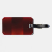 Trendy Modern Donkerrood Bagagelabel (Achterkant horizontaal)