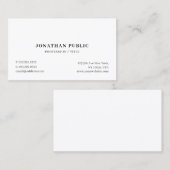 Trendy Modern Eenvoudig Elegant Professioneel Aang Visitekaartje (Voorkant / Achterkant)