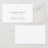 Trendy Modern Eenvoudig Ontwerp Elegant Profession Visitekaartje (Voorkant / Achterkant)